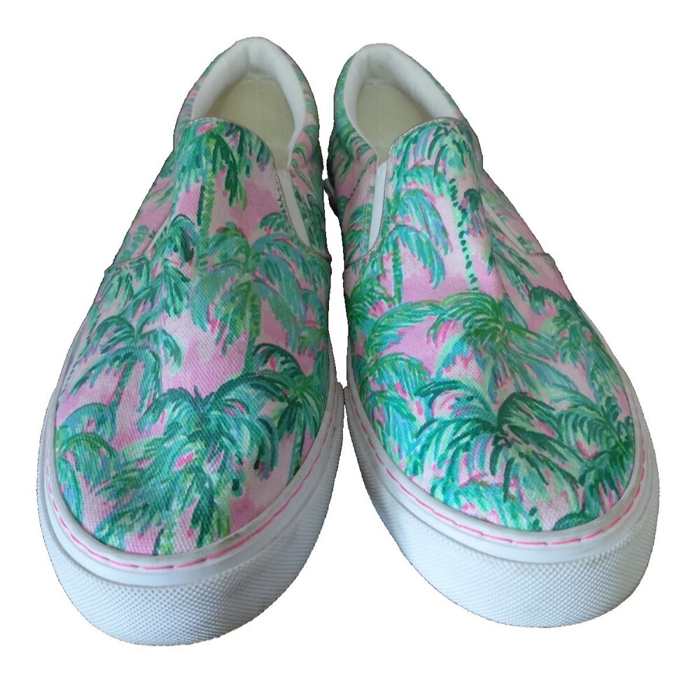 Lilly Pulitzer Women's Julie Comfort Sneaker Slip On Canvas Sz 10